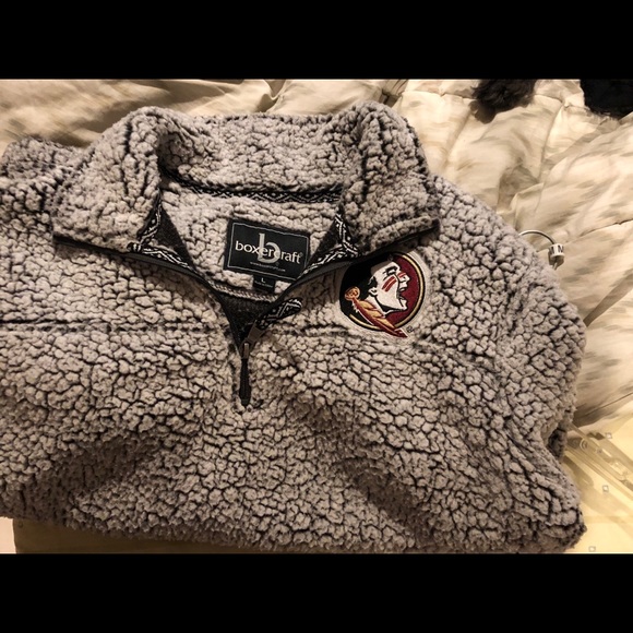 Sweaters - FSU Seminoles Teddy Sherpa Fuzzy Sweater Pullover